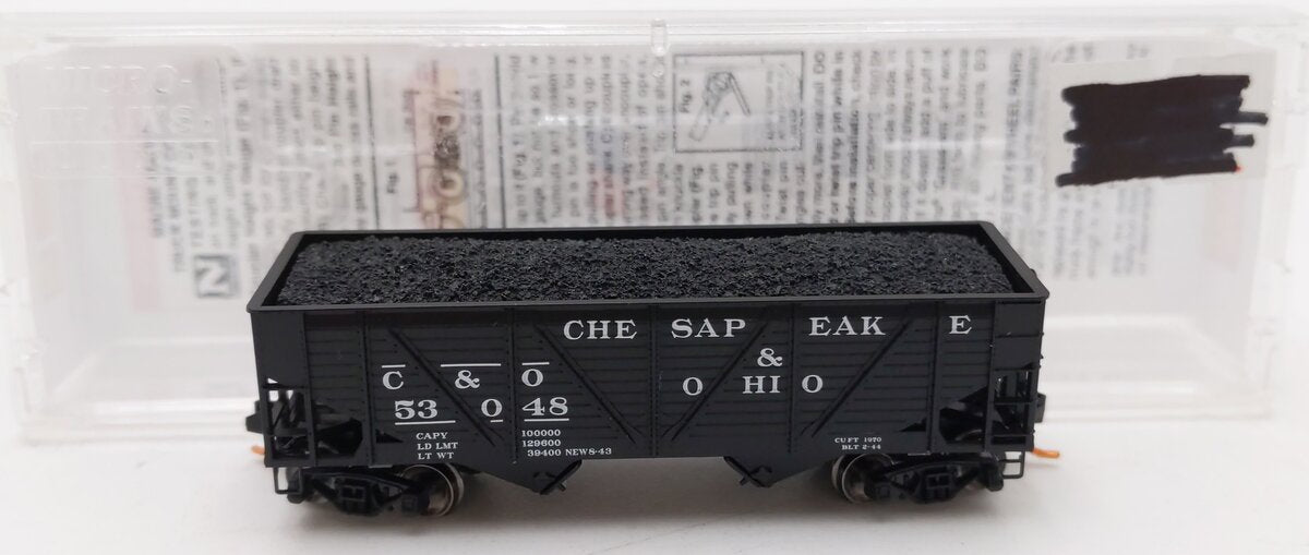 Micro-Trains 05700070 N Scale C&O 33' Twin Bay Composite Side Hopper #53048 LN/Box