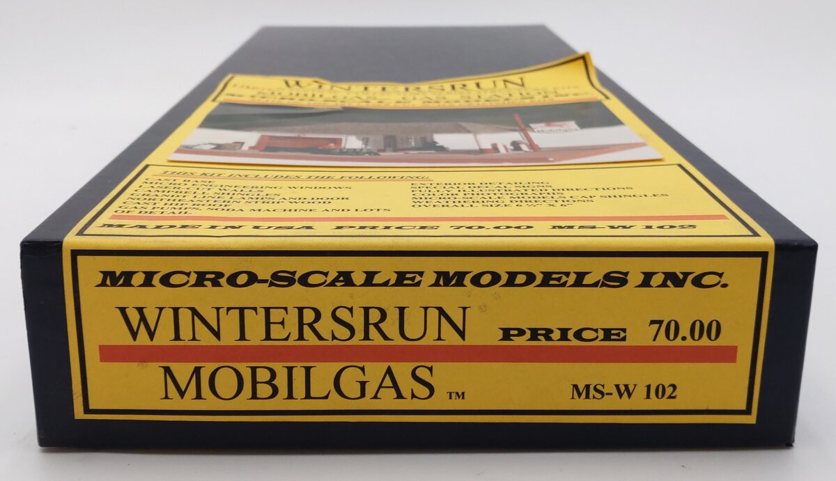 Micro-Scale Models MS-W102 HO Scale Wintersrun Mobilgas Model Building Kit LN/Box