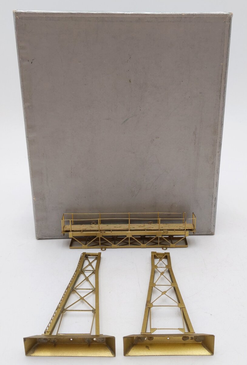 NJ International SB-2T HO Scale BRASS Two Track Signal Bridge EX/Box