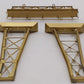 NJ International SB-2T HO Scale BRASS Two Track Signal Bridge EX/Box