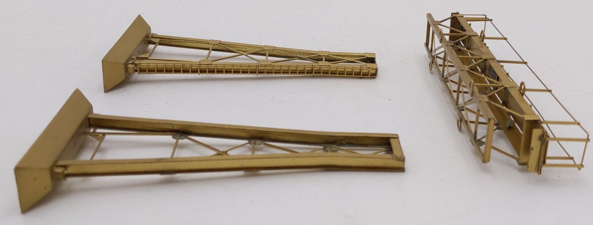 NJ International SB-2T HO Scale BRASS Two Track Signal Bridge EX/Box