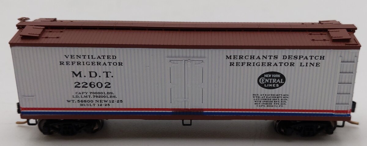 Micro-Trains 49140 N Scale New York Central 40' Double Sheathed Reefer #22602 LN/Box