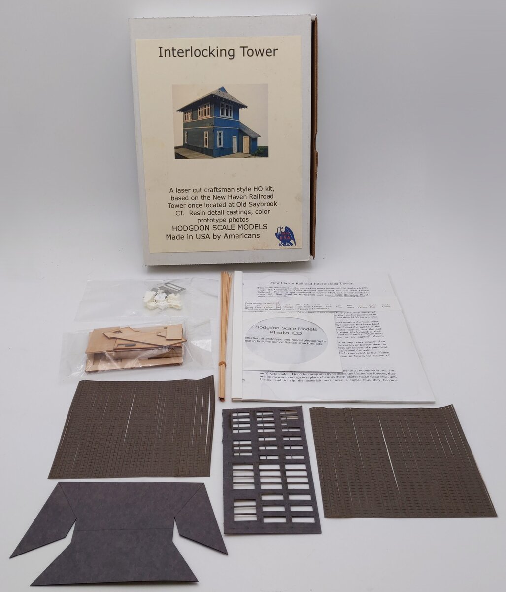 Hodgdon Scale Models HO Scale New Haven RR Old Saybrook CT Interlocking Tower EX/Box