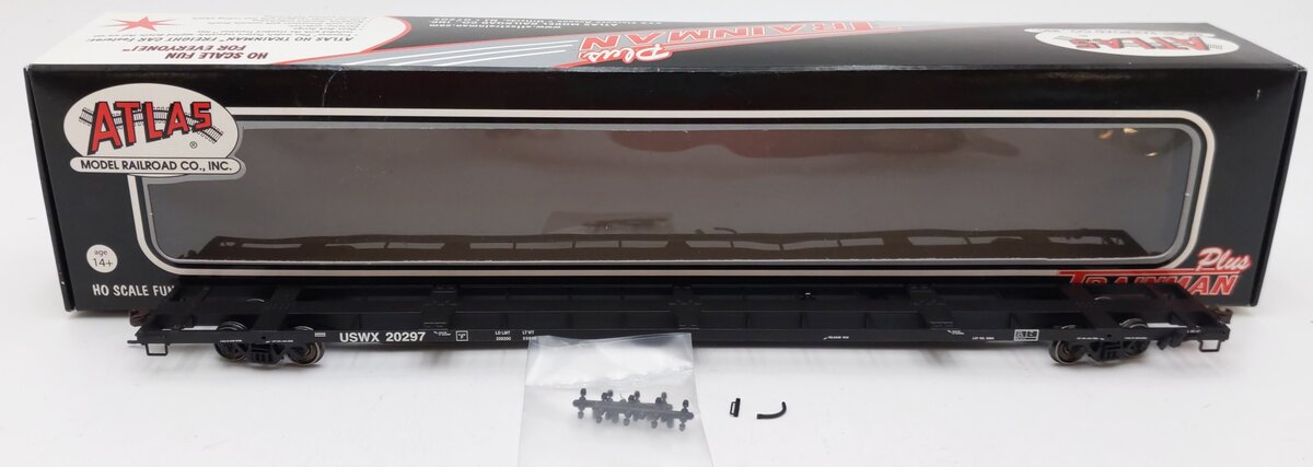 Atlas 20001530 HO Scale USA Waste 85' Trash Container Flatcar #20297 EX/Box