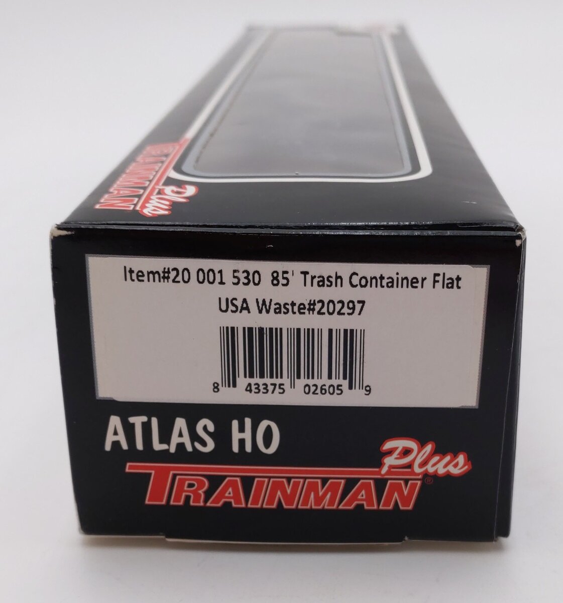 Atlas 20001530 HO Scale USA Waste 85' Trash Container Flatcar #20297 EX/Box