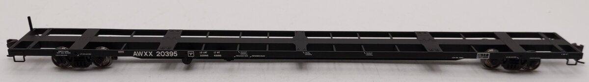 Atlas 20000833 HO Scale Allied Waste 85' Trash Flatcar #20395 EX/Box