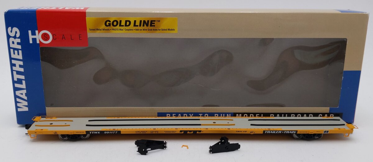 Walthers 932-40804 HO TTWX All Purpose Flat Car W/ ACF Hitches # 991177 EX/Box