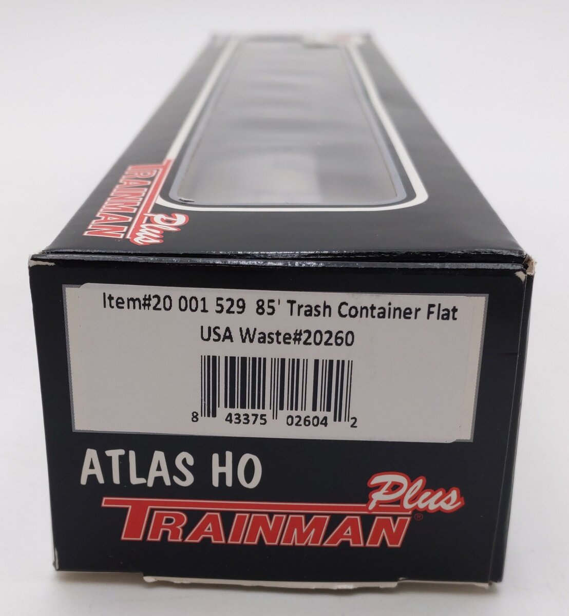 Atlas 20001529 HO Scale USA Waste 85' Trash Container Flatcar #20260 LN/Box