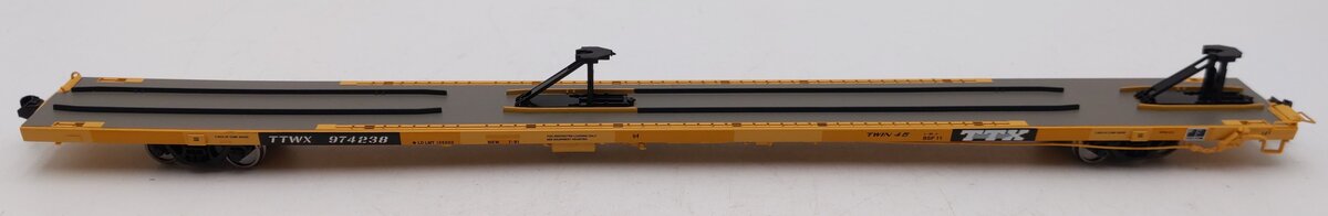 Walthers 932-40802 HO Scale TTX TTWX All Purpose Flatcar w/ACF Hitches #974238 VG/Box