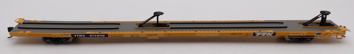 Walthers 932-40801 HO Scale TTWX All Purpose Flat Car W/ ACF Hitches #974898 VG/Box