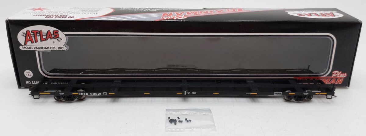 Atlas 20000836 HO Scale ECDC Environmental 85' Trash Container Flat Car #93221 LN/Box