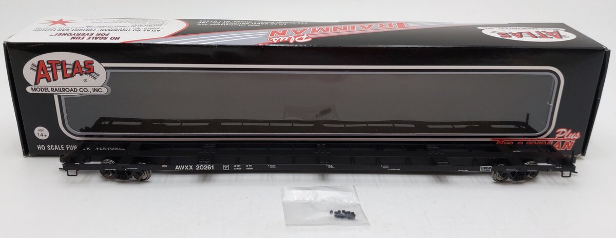 Atlas 20000832 HO Scale Allied Waste 85' Trash Container Flatcar #20261 EX/Box