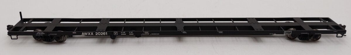 Atlas 20000832 HO Scale Allied Waste 85' Trash Container Flatcar #20261 EX/Box