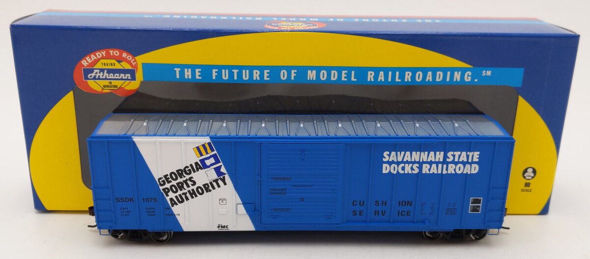 Athearn 96609 HO Scale Savannah State Docks 50' FMC 5347 Boxcar #1075 LN/Box