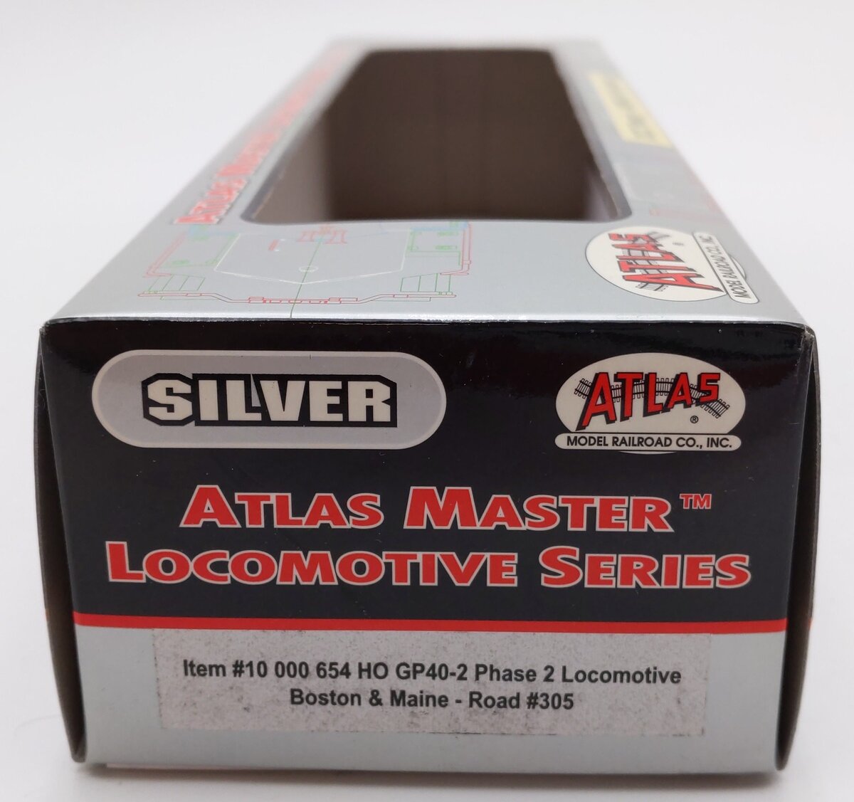 Atlas 10000654 HO Scale Boston & Maine GP40-2 Phase 2 Diesel Locomotive #305 EX/Box
