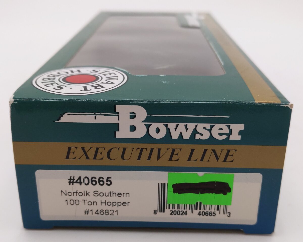 Bowser 40665 HO Scale Norfolk Southern 100 Ton Hopper #146821 VG/Box