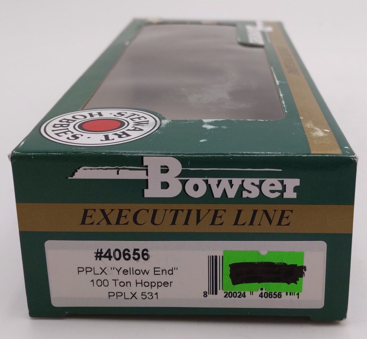 Bowser 40656 HO Scale PPLX Yellow End 100 Ton Hopper #531 EX/Box