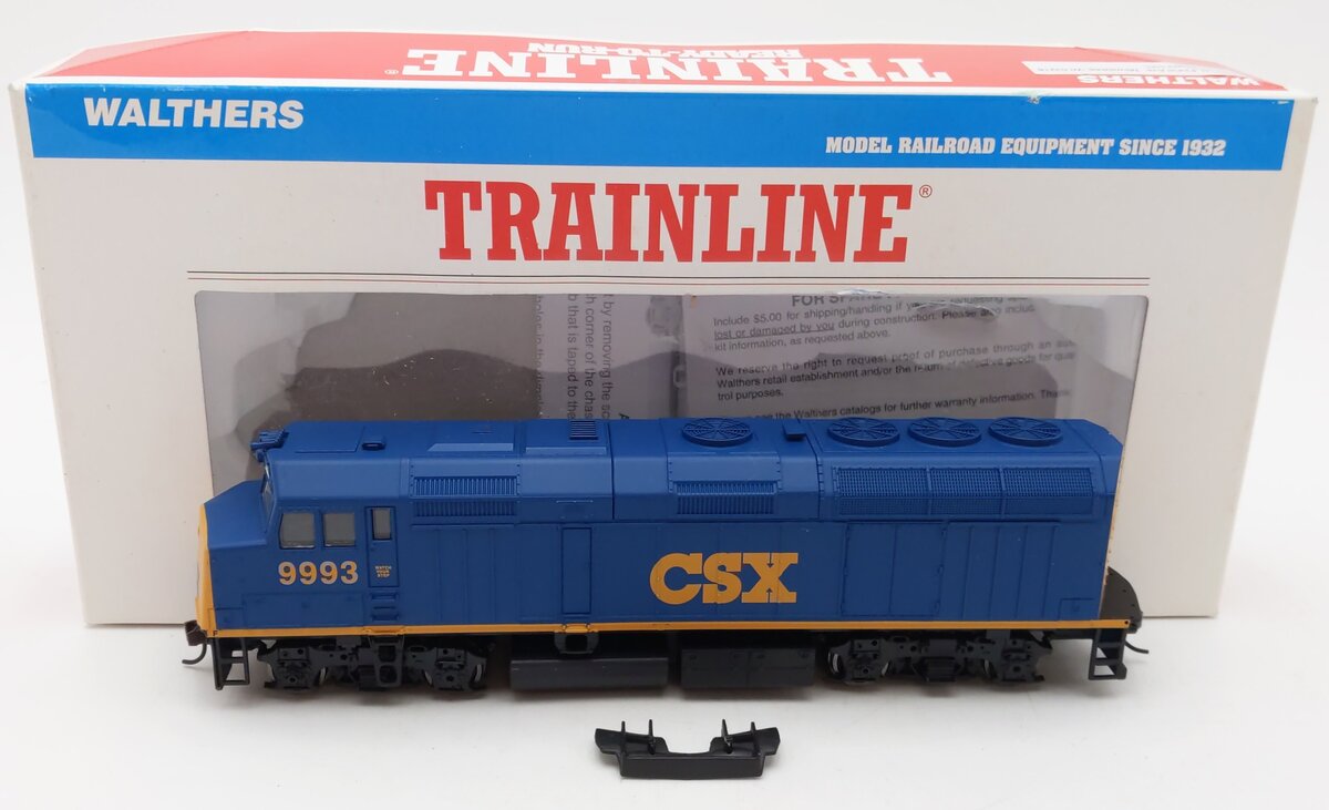 Walthers 931-334 HO Scale CSX EMD F40Ph Diesel Locomotive #9993 EX/Box