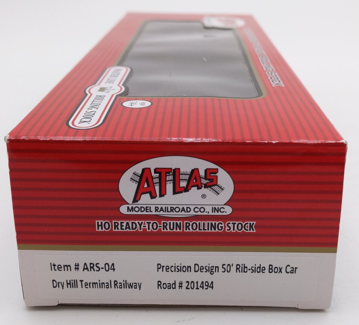 Atlas ARS-04 HO Scale Dry Hill Terminal Railway 50' Rib-Side Boxcar #201494 LN/Box