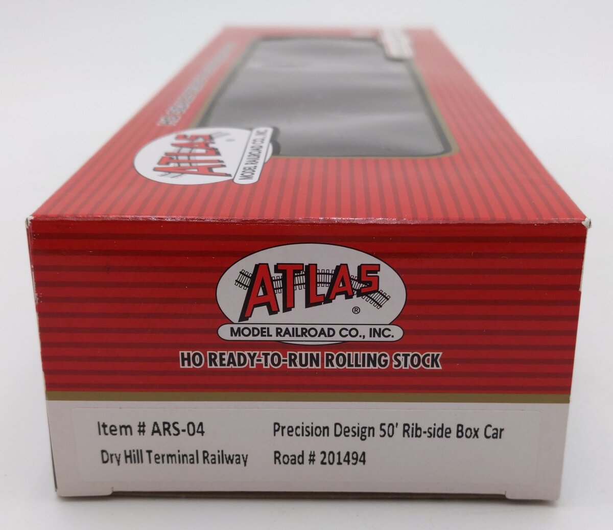 Atlas ARS-04 HO Scale Dry Hill Terminal Railway 50' Rib-Side Boxcar #201494 LN/Box