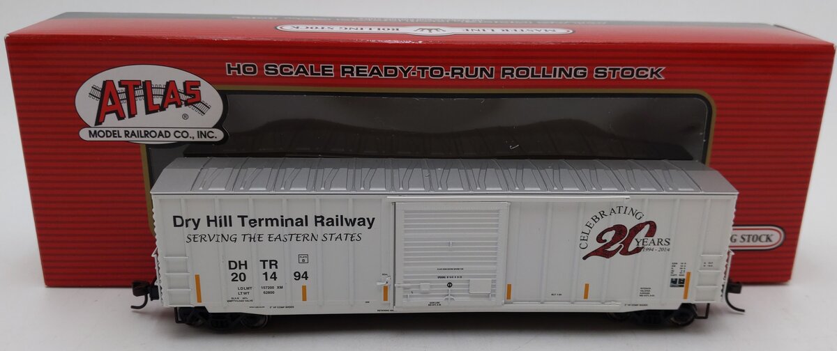 Atlas ARS-04 HO Scale Dry Hill Terminal Railway 50' Rib-Side Boxcar #201494 LN/Box
