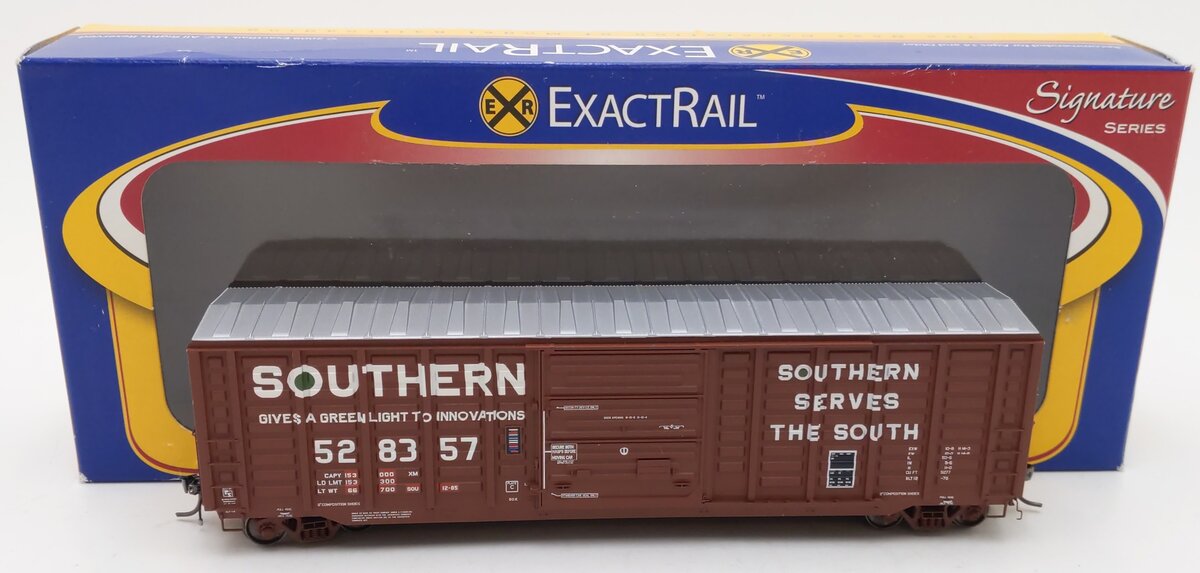 ExactRail EPS-90307-6 HO Scale Southern P-S 5277 Waffle Side Boxcar #528357 EX/Box