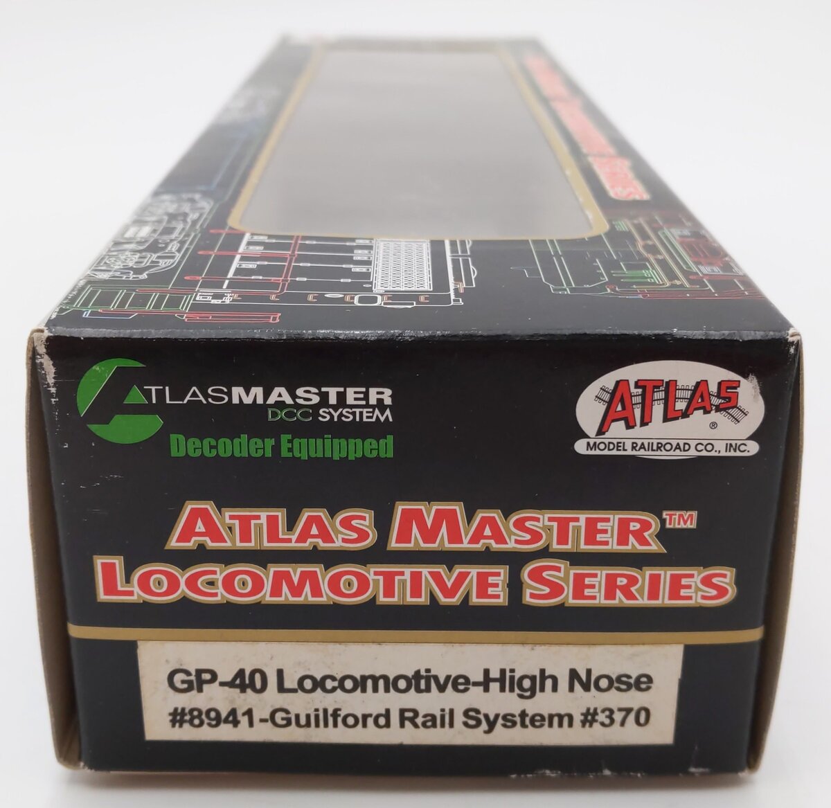 Atlas 8941 HO Scale Guilford Rail System GP-40 High-Nose Diesel Locomotive #370 EX/Box