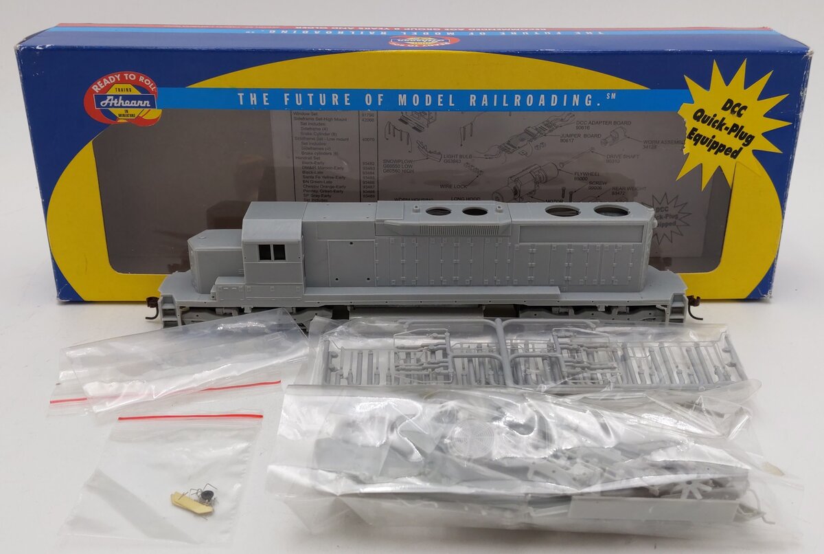 Athearn 93500 HO Scale Undecorated SD38 Diesel Locomotive EX/Box