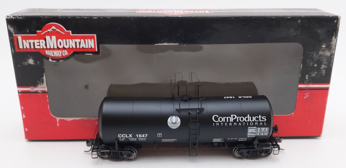 InterMountain 47806-18 HO Scale Corn Products 19.6K Gallon Tank Car #1647 EX/Box
