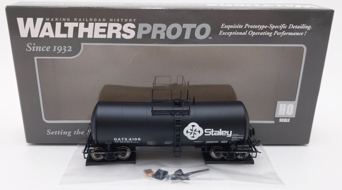 Walthers 920-100139 HO Staley GATX 40' UTLX Funnel-Flow Tank Car #4106 EX/Box