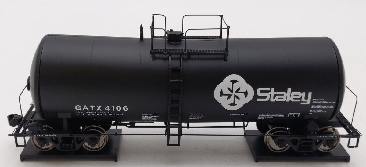 Walthers 920-100139 HO Staley GATX 40' UTLX Funnel-Flow Tank Car #4106 EX/Box