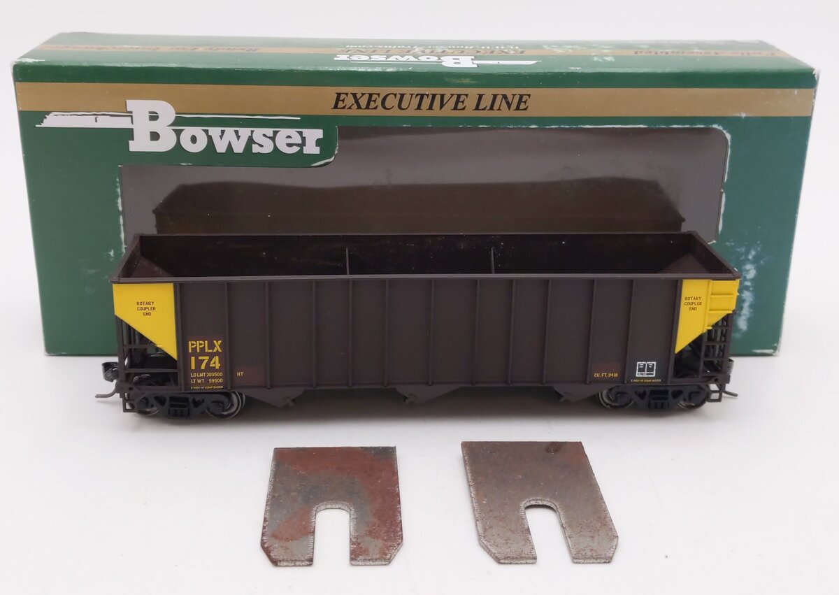 Bowser 40653 HO Pittsburg Power & Light 100 Ton Hopper #174 EX/Box