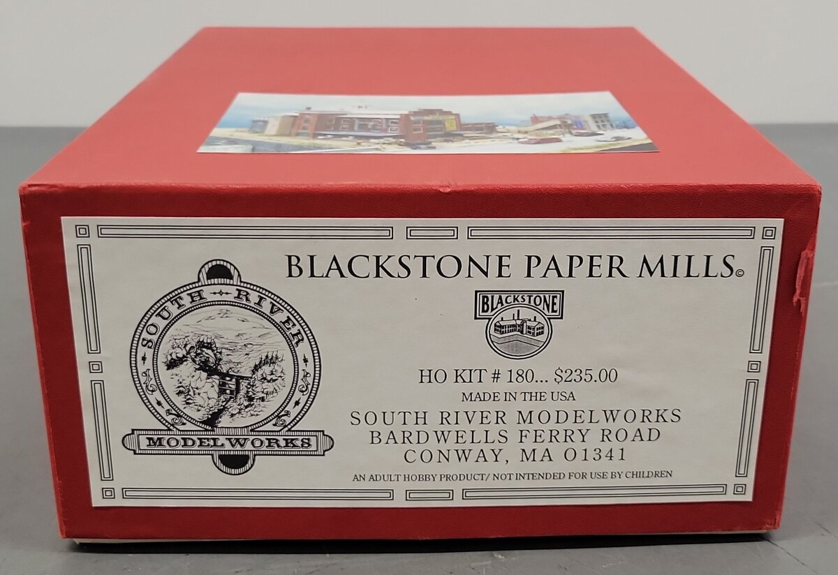 South River Model Works 180 HO Blackstone Paper Mills Kit NIB