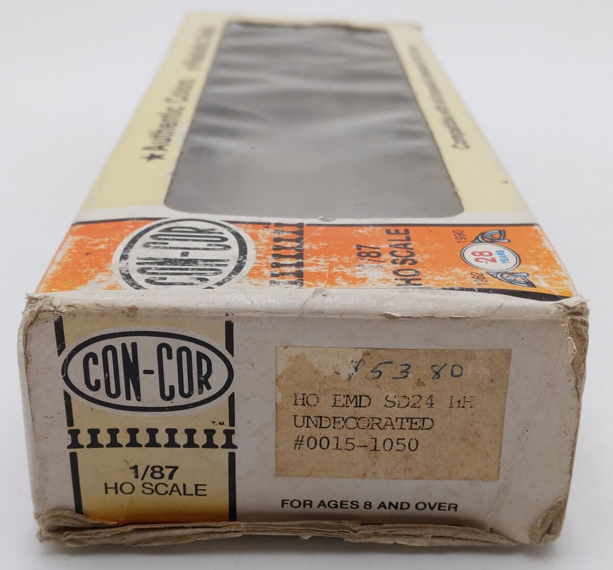 Con-Cor 0015-1050 HO Scale Undecorated EMD SD24 HH Powered Diesel Engine EX/Box