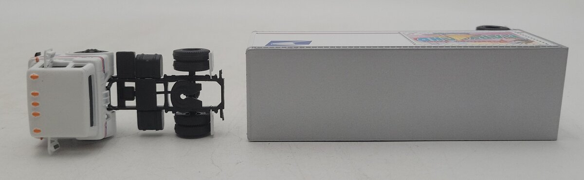 Athearn 93420 HO Scale USPS Maryland Tractor & 28' Maryland Pup Trailer EX