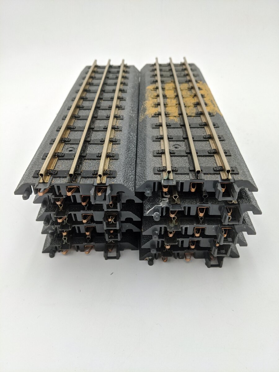 MTH 40-1001 O Gauge RealTrax 10" Straight Track Sections [10] VG