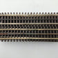 Atlas 6050 O Nickel Silver 10" Straight Track with Brown Ties [10] VG