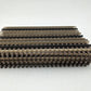 Atlas 6050 O Nickel Silver 10" Straight Track with Brown Ties (15) VG