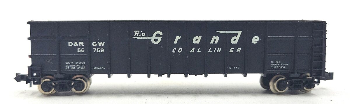 Roundhouse 8103 N Denver & Rio Grande Western Thrall Coal Gondola #56759 LN/Box