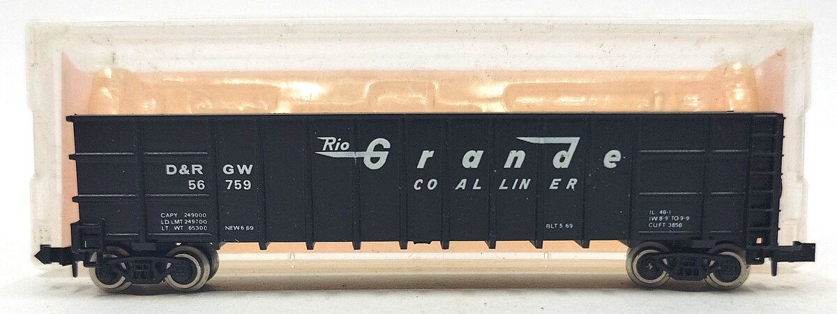 Roundhouse 8103 N Denver & Rio Grande Western Thrall Coal Gondola #56759 LN/Box