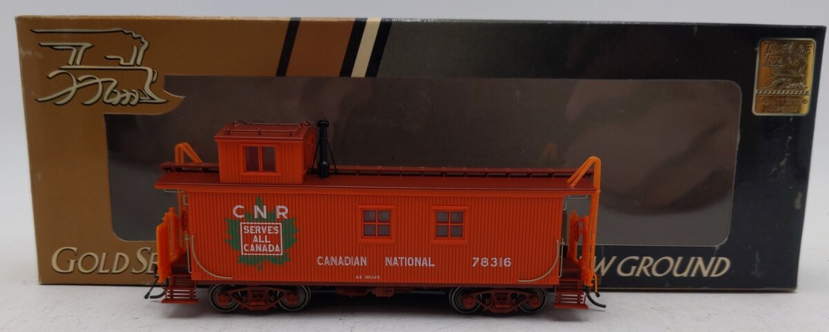 True Line Trains 301016 HO Scale Canadian National Caboose #78316 EX/Box