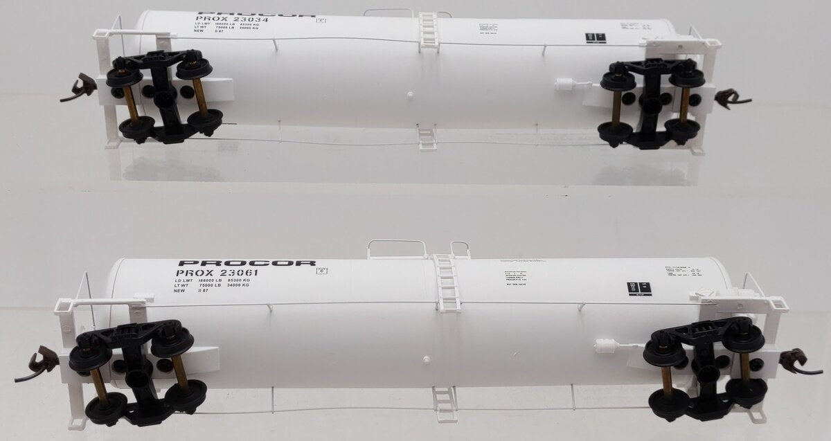 Walthers 932-27258 HO PROX 23K Gallon Funnel Flow Tank Car (Pack of 2) EX/Box