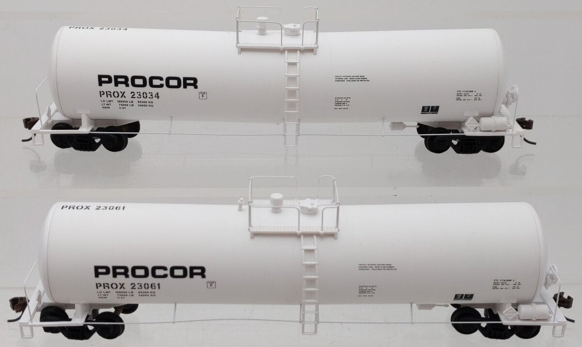 Walthers 932-27258 HO PROX 23K Gallon Funnel Flow Tank Car (Pack of 2) EX/Box