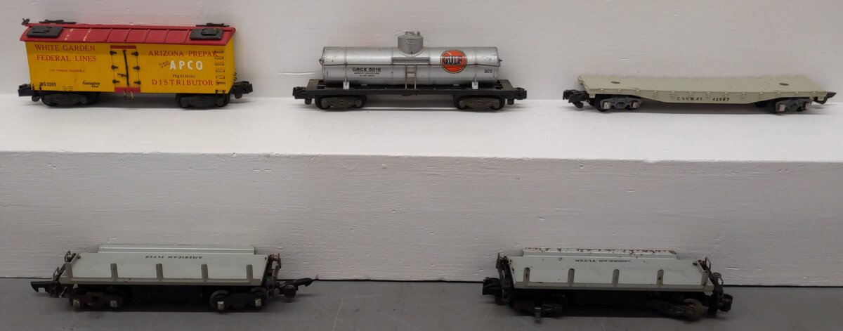 American Flyer Custom S Gauge Freight Cars #714,914,42597,5016,1099 [5]