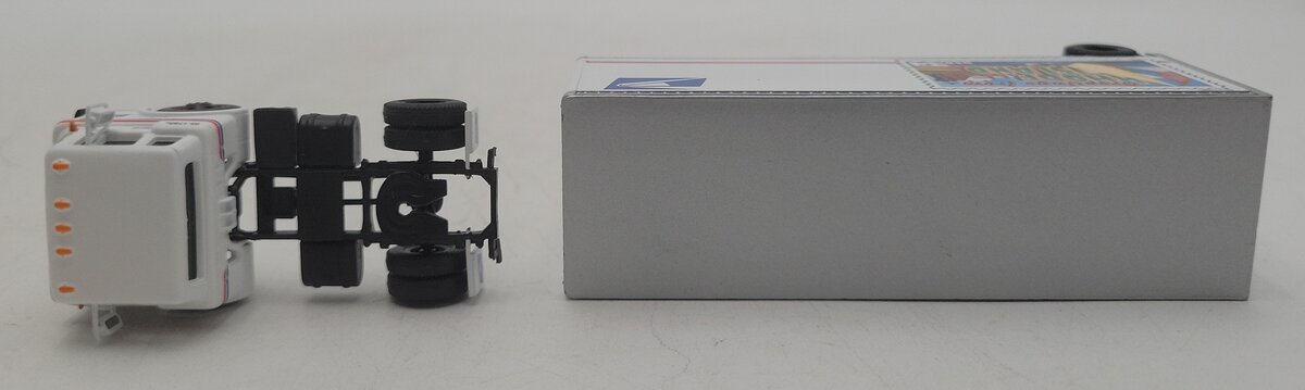 Athearn 93439 HO USPS Tractor & 28' Pup Trailer-Rhode Island EX