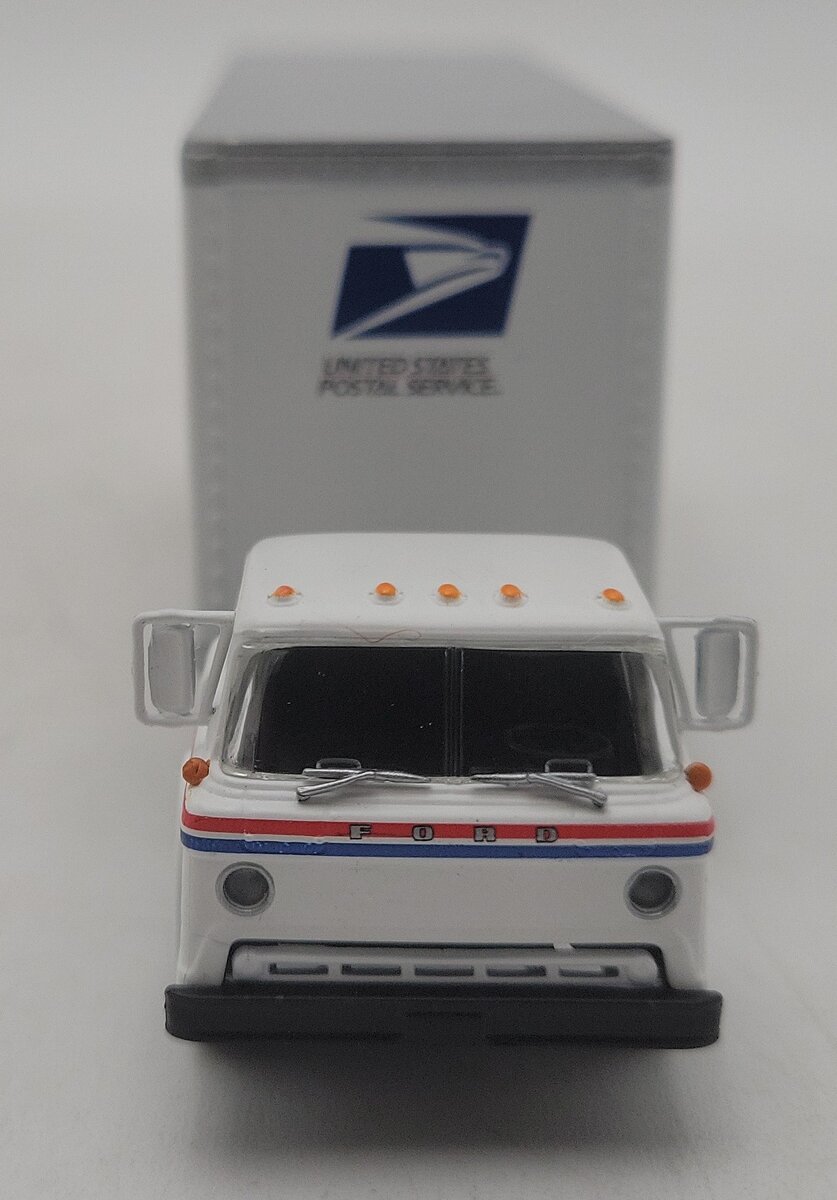 Athearn 93439 HO USPS Tractor & 28' Pup Trailer-Rhode Island EX