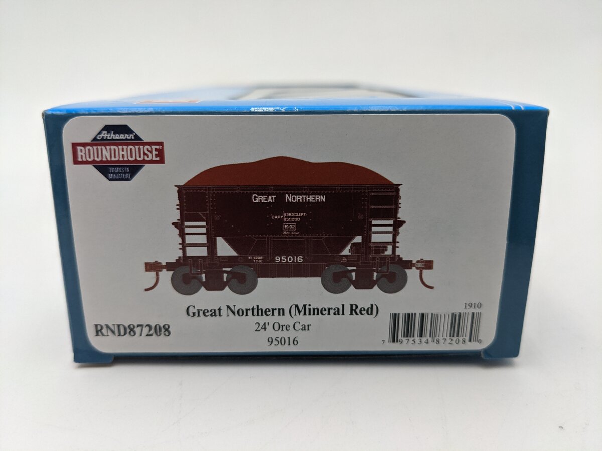 Roundhouse RND7208 HO Scale Great Northern 24' Ore Car #95016 LN/Box