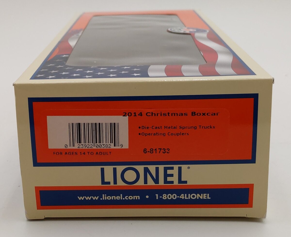 Lionel 6-81733 O Gauge Christmas 2014 Boxcar EX/Box