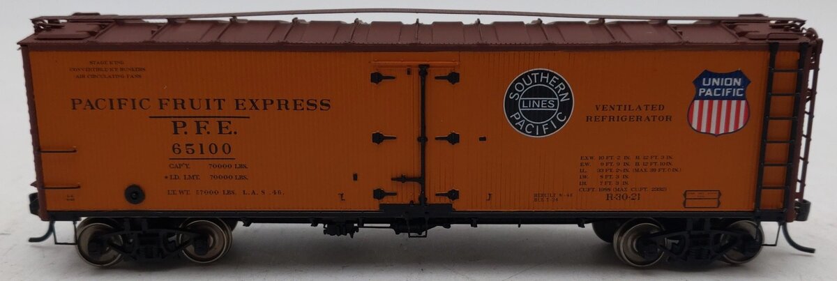 InterMountain 47416-04 HO Scale PFE R-30-21 Refrigerator Car #65100 EX/Box