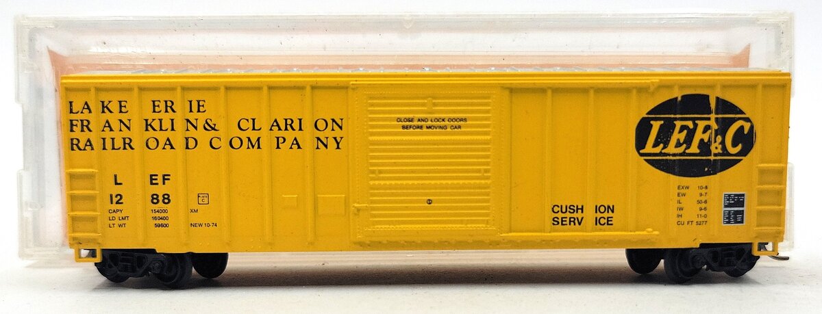 Roundhouse 8262 N Scale LEF&C Boxcar #1288 LN/Box